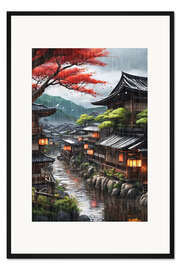 Gerahmter Kunstdruck Regnerischer Abend