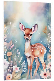 Foam board print Young Fawn