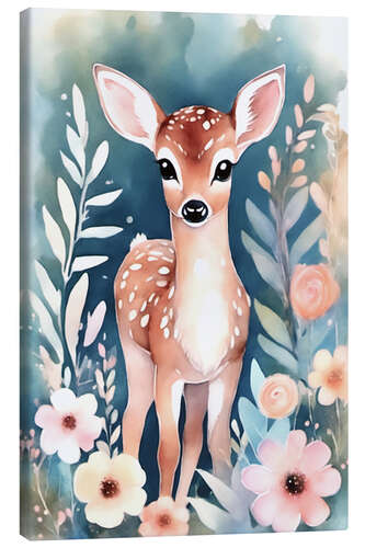 Lærredsbillede Cute Fawn