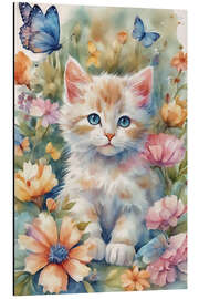 Magnettafel Kleine Katze im Garten