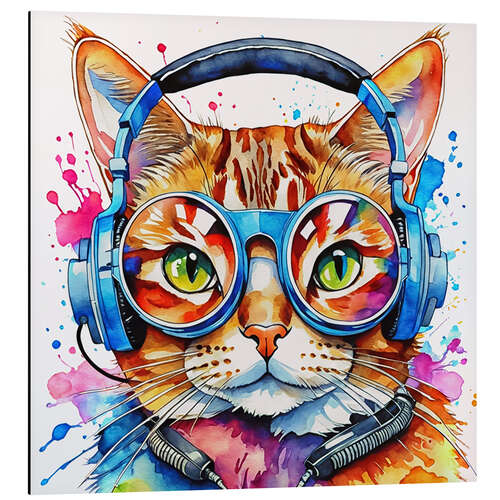 Aluminium print Cool Cat