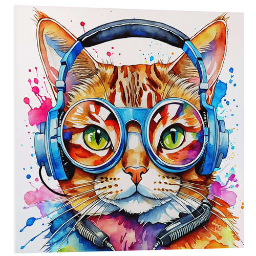 Quadro em PVC Cool Cat