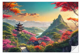 Wall sticker Asian Landscape