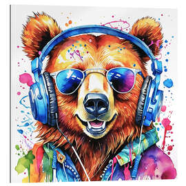 Quadro em plexi-alumínio Trendy Bear