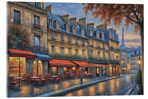 Acrylglasbild Straße in Paris