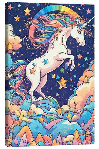 Canvas print Unicorn in Dreamland