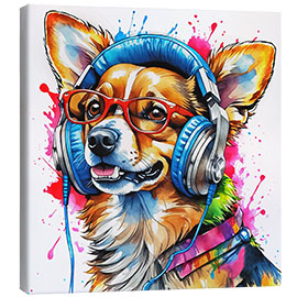 Canvas print Fashionable Dog