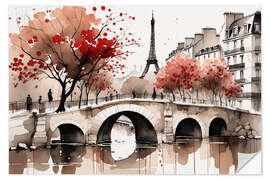 Naklejka na ścianę Autumn In Paris