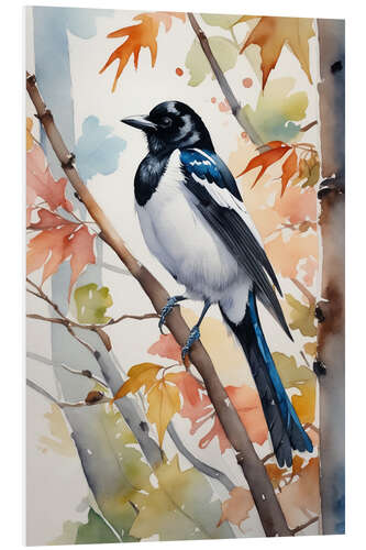 Foam board print Magpie