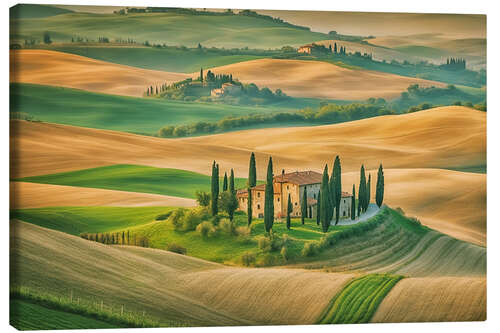 Stampa su tela Toscana