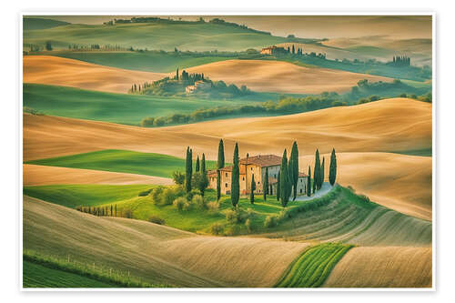 Poster Tuscany