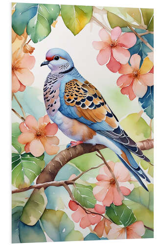 Quadro em PVC Turtle Dove In The Tree