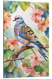 Magnettafel Turteltaube auf einem Baum