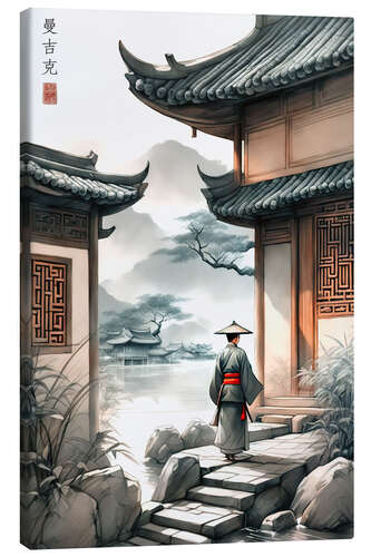 Canvas print Chinese Village