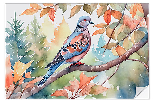 Naklejka na ścianę Turtle Dove