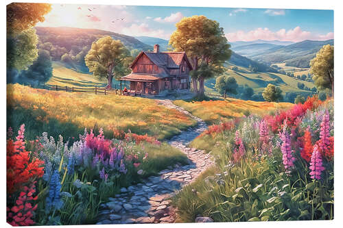 Canvas print Country House Idyll