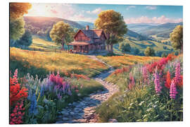 Magnettafel Landhaus Idylle