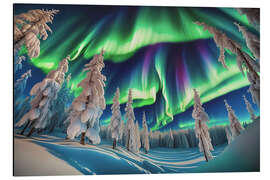 Aluminiumsbilde Northern Lights