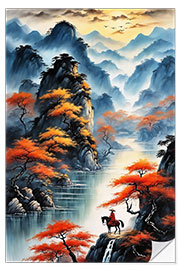 Wall sticker Chinese Landscape