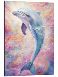 Magnettafel Verspielter Delfin