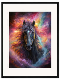 Gerahmter Kunstdruck Galaktisches Pferd
