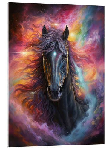 Tableau en plexi-alu Galactic Horse