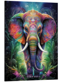 Magnettafel Bunter Indischer Elefant