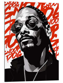 Quadro em plexi-alumínio Snoop Portrait