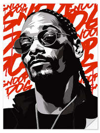 Selvklæbende plakat Snoop Portrait