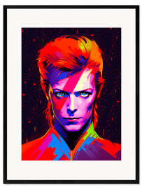 Impression artistique encadrée Neo Bowie