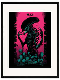 Gerahmter Kunstdruck Alien