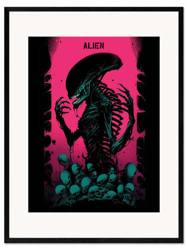 Innrammet kunsttrykk Alien