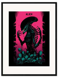 Plakat artystyczny premium w ramie Alien