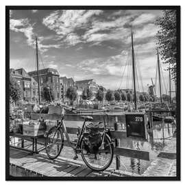 Gerahmter Kunstdruck Rotterdam Delfshaven Idylle