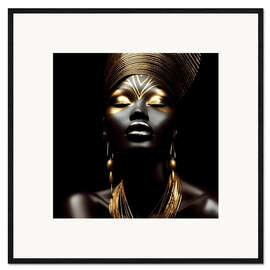 Impresión de arte enmarcada Afro-American Woman I