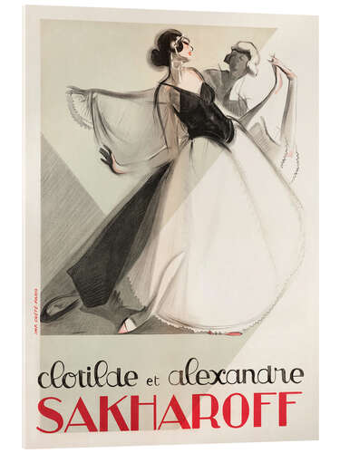 Stampa su vetro acrilico Clotilde e Alexandre Sakharoff - Phillipe Petit, 1923