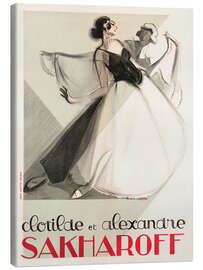 Canvas print Clotilde and Alexandre Sakharoff - Phillipe Petit, 1923