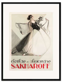 Framed art print Clotilde and Alexandre Sakharoff - Phillipe Petit, 1923