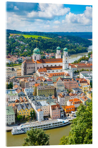 Acrylglasbild Sommer in Passau