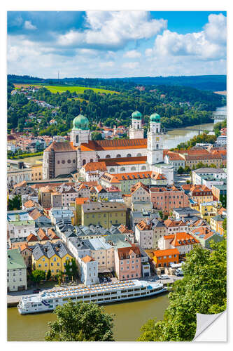 Selvklebende plakat Summer in Passau