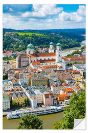 Selvklebende plakat Summer in Passau