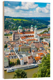 Holzbild Sommer in Passau