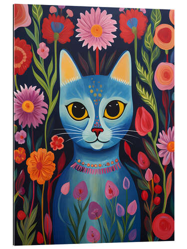 Gallery print Cat Whispers Between Flowes