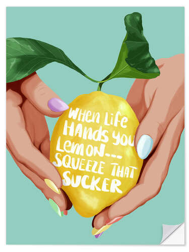 Sticker mural Squeeze That Lemon