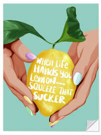Sticker mural Squeeze That Lemon