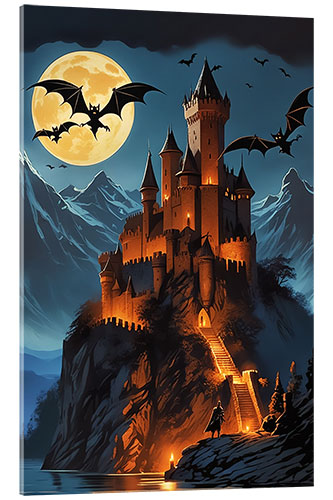 Acrylic print Haunted Castle