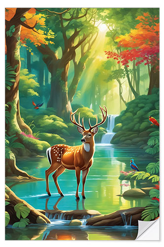 Wall sticker Red Deer