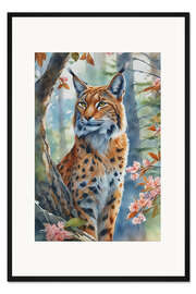 Gerahmter Kunstdruck Lynx