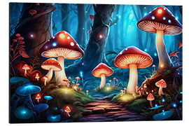 Tableau en aluminium Magic Forest