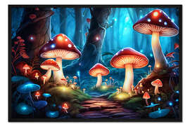 Gerahmter Kunstdruck Zauberwald